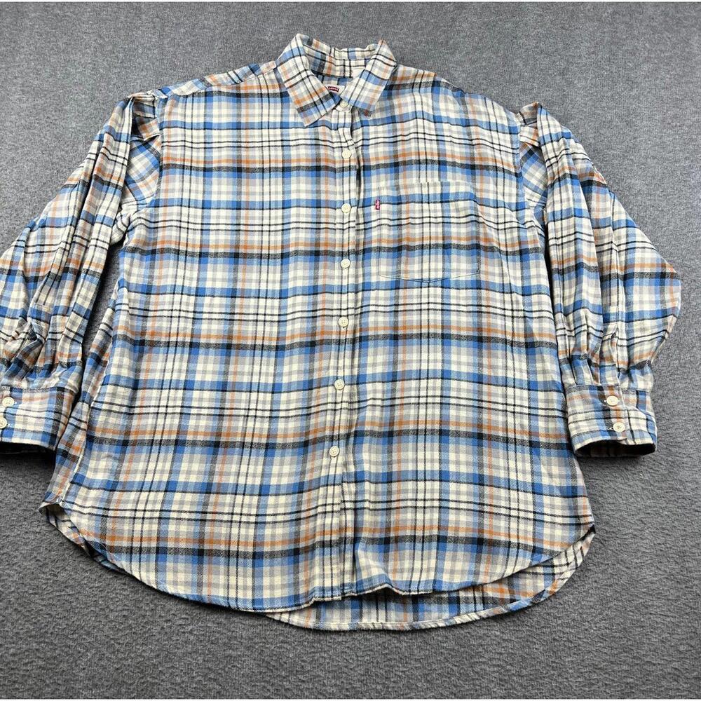 Levi's Men's Casual Plaid Button Up Shirt Size Small‎